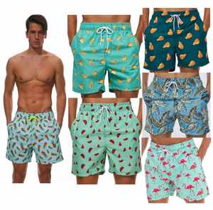 Shorts de Baño para Hombre Video FACTORY, Shorts de Playa para Hombre, Trajes de Baño, Shorts de Poliéster para Hombre de Secado Rápido - Product Image 1