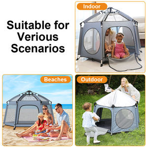 Orijinal Factaory iyi yorum Prodigy UF004 bebek ve yürümeye başlayan taşınabilir Pop-Up oyun çadırı güneşlik plaj ve kapalı/açık kullanım - Product Image 3