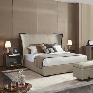 Juego de Muebles de Dormitorio Modernos de Lujo, Cama King Size, Cama de Cuero Estilo <span class=keywords><strong>Mexicano</strong></span>, Australiano y de Oriente Medio con Cojín Suave - Product Image 1