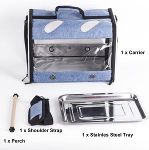 Bolsa de Transporte con Cierre para Loros, Lagartos Pequeños y Mascotas Pequeñas, Transparente, Portátil, para Paseos al Aire Libre - Product Image 3