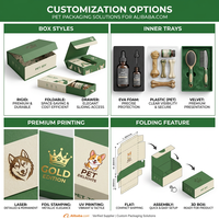 Caja de Embalaje de Papel Reciclado Ecológica Personalizada para Juguetes de Gatos/Perros, Comederos, Alimentos para Mascotas - Tamaño Personalizado CMYK/Pantone con Relieve