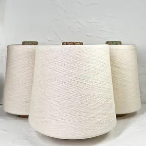 2023 Innovative Products 100% Cotton Raw Yarn Raw White 50/1 Cotton Yarn For Tufting