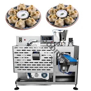 Hot sale high speed automatic big size samosa dumpling empanada gyoza square raviolis making machine