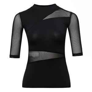 Hauts de <span class=keywords><strong>danse</strong></span> pour femmes, sexy, à épaule asymétrique - Product Image 2