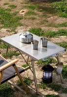 Table de camping pliante en aluminium légère et portable pour l'extérieur et les loisirs, le camping et le salon, meubles d'extérieur modernes