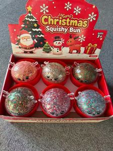 Jouet Squishy Renne de Noël Scintillant Rempli de Gelée Anti-Stress Mignon avec Boissons en Forme de Cornes Vente en Gros - Product Image 2