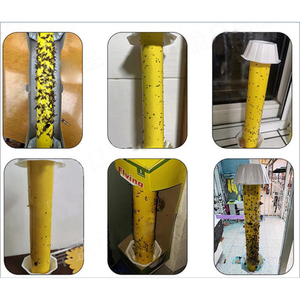 Trampa Adhesiva Amarilla Colgante para Moscas con Gancho, Pegamento Fuerte, Atrapa Insectos para el Control de Moscas de la Fruta y Moscas Domésticas - Product Image 5