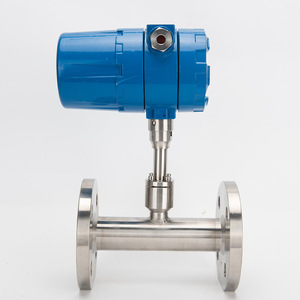 Nhiệt lưu lượng kế cho Air gas lỏng thép không gỉ LCD hiển thị kỹ thuật số +/-Độ chính xác 1% kết nối mặt bích nhà sản xuất - Product Image 3