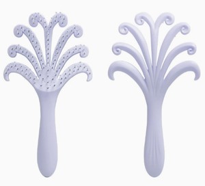 Cepillo Desenredante Sin Dolor con Forma de Fuegos Artificiales, Peine de ABS <span class=keywords><strong>para</strong></span> Cabello Húmedo, Seco, Rizado o Liso, Regalo <span class=keywords><strong>para</strong></span> Mujeres y Damas de Honor, Venta al por Mayor - Product Image 3