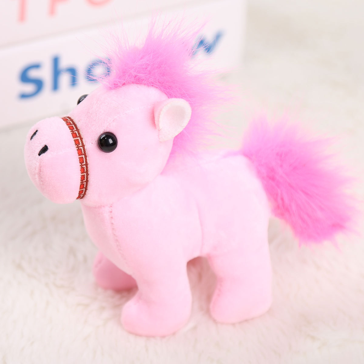 Pony rosa da 10 cm