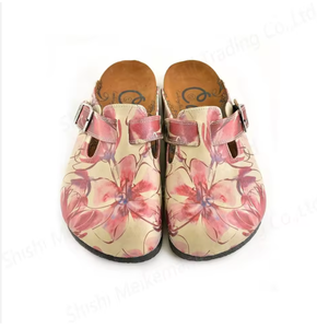 Sporty <b>Clogs</b> Comfortable Suede Leather Genuine Cork Outsole Platform Customizable Canvas Lace-Up - Product Image 3