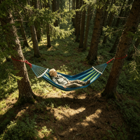 Hamac Courbé Anti-Renversement en Polyester et Coton pour 1-2 Personnes, Enfants et Adultes, Idéal pour le Camping, la Randonnée et les Voyages en Extérieur