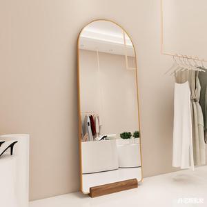 <span class=keywords><strong>Miroir</strong></span> <span class=keywords><strong>sur</strong></span> <span class=keywords><strong>pied</strong></span> arqué à cadre doré, directement de l'usine, <span class=keywords><strong>miroir</strong></span> de corps entier pour magasin de vêtements, cabine d'essayage, vente en gros - Product Image 2