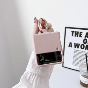 Vente en gros pour Z Flip 4/3 5G Original Matte Soft Silicone Antichoc Logo Personnalisé Multi Color Mobile Ring Phone Case - Product Image 3