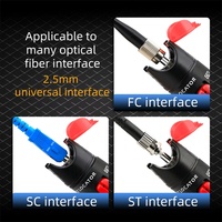 Probador de Cable de fibra óptica Ftth, rastreador de fallas láser rojo, interfaz Universal, Conector de 2,5mm, localizador Visual de fallas Sc/ST/FC, 50MW