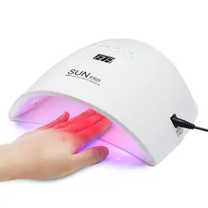 Nailgirls chuyên nghiệp 48W kép dẫn UV chữa đèn Nail Gel đánh bóng máy sấy có thể tháo rời khay UV ánh sáng móng tay máy để chữa móng tay