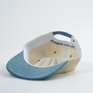 Cappelli in Velluto a Coste a 5 Pannelli Yukaihe con Visiera Leggermente Curva, Cappelli Non Strutturati Personalizzati Stile Papà - Product Image 2
