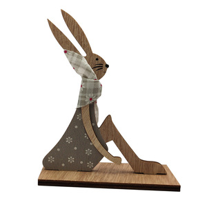 ตุ๊กตากระต่ายอีสเตอร์ไม้ งานแฮนด์เมด สไตล์ตกแต่งบ้านแบบนอร์ดิก ของตกแต่งภายในบ้าน สไตล์ที่ 1 สไตล์ที่ 2 - Product Image 5