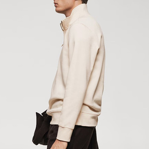 <span class=keywords><strong>Felpa</strong></span> con Collo Alto e Mezza Zip per <span class=keywords><strong>Uomo</strong></span>, Pullover Sostenibile ed Ecologico, Maglione in Jersey con Zip, <span class=keywords><strong>Felpa</strong></span> <span class=keywords><strong>Polo</strong></span> Lavorata a Maglia per <span class=keywords><strong>Uomo</strong></span> - Product Image 2