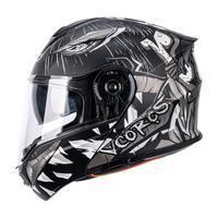 Casque intégral modulaire de moto pour adultes et hommes, PA901 Flip up avec double visière Casque de moto de rue, approuvé par le DOT