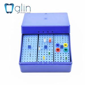 Porte-fraise dentaire flexible de haute qualité Glin 160 trous <span class=keywords><strong>Endo</strong></span> Box pour fraises diamantées G-160A boîte dentaire autoclavable - Product Image 6