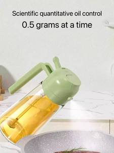 Zunck Dispenser di Olio Multifunzione in Vetro da 16oz, Antigoccia e Antiumidità, per Cucina e Friggitrice ad Aria, <span class=keywords><strong>Spray</strong></span> per Olio 2 in 1 - Product Image 4
