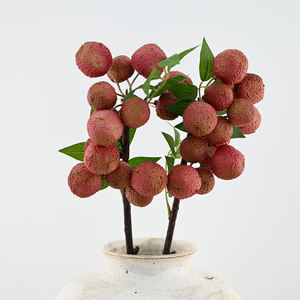 Bouquet de fleurs de fruits <span class=keywords><strong>litchi</strong></span> artificiels au toucher réel en gros laisse la maison graduation noë<span class=keywords><strong>l</strong></span> halloween <span class=keywords><strong>arbre</strong></span> de thanksgiving - Product Image 4