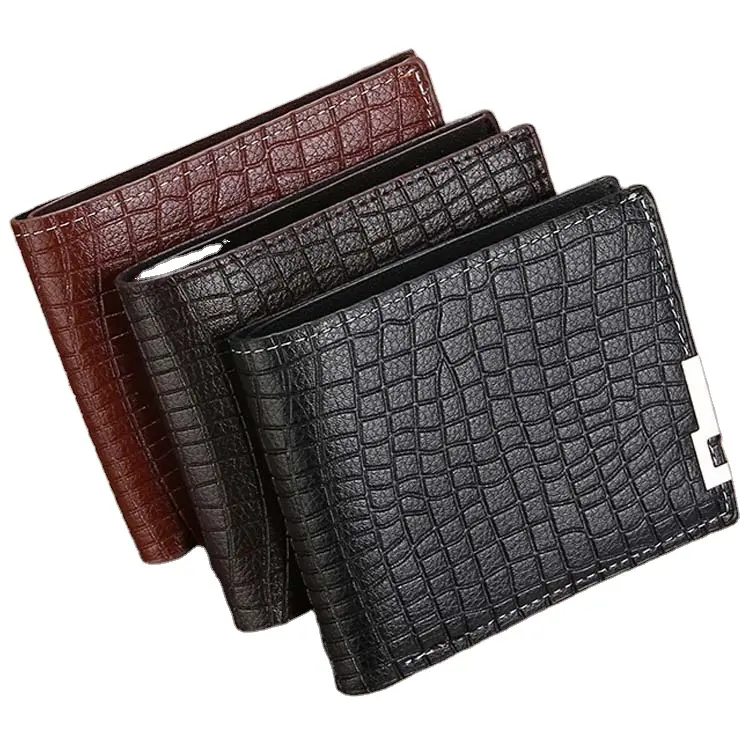 Wholesale fashion men's short wallet horizontal multi Card Wallet foreign trade Wallet