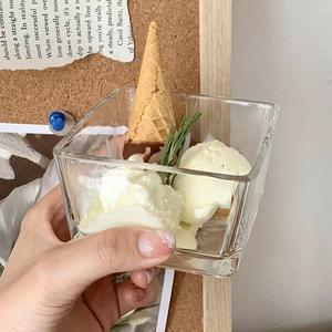 Bols en verre carrés pour trifles, bols simples pour la maison, bols à <span class=keywords><strong>glace</strong></span>, bols à dessert aux fruits, bols à <span class=keywords><strong>petit</strong></span> déjeuner, petits bols à salade, restaurant - Product Image 2