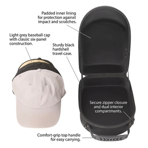 EVA Custom Printed Fashional Sport <strong>Cap</strong> Carrier Case <strong>Baseball</strong> Hat Travel <strong>Bag</strong> for Outdoor Activities - Product Image 2