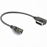 Câble de données USB 2.0 tressé blindé de 0,3 m, coudé à 90 degrés (droit/gauche), mâle Type B, charge rapide 3A pour téléphone portable et ordinateur