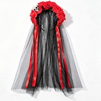 Diadema Decorativa con Calavera y Rosas, Estilo Mexicano, Hecha a Mano, para Halloween o el Día de Muertos