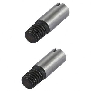 GB878 M3-M20 Goupilles cylindriques fendues en acier inoxydable trempé, filetage externe, plaqué argent, partiellement filetées - Product Image 4