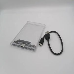 Estuche HDD para computadora portátil <span class=keywords><strong>USB</strong></span> 3,1 transparente tipo C Carcasa móvil de estado sólido SSD de 2,5 pulgadas con <span class=keywords><strong>adaptador</strong></span> SATA y caja - Product Image 4