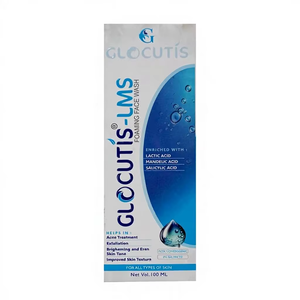 Glocutis S-LMS Nettoyant Visage Moussant 100ml Acide Lactique, Mandélique et Salicylique Contrôle de l'Acné Exfoliant Éclaircissant Soin de la Peau - Product Image 1