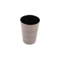En plastique 12 Pièce 4 ensembles petit déjeuner plaque ensemble avec tasse en bois grain mat mélamine dubai ensemble de vaisselle