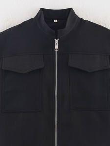 वसंत <span class=keywords><strong>2026</strong></span> नई महिला फैशन स्लीवलेस बड़ी जेब पैच ठंडा लघु बनियान महिला हाई स्ट्रीट फ्रंट जिपर वास्टकोट - Product Image 6