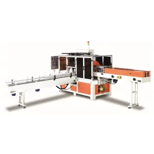 Fully Automatic Tissue Paper Embossing Machine Napkins Paper Single Bag Packing Machine double table Napkin Making Machine