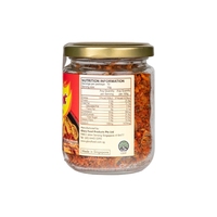 Relish de crevettes épicées croustillantes au sambal et piment sec, garniture traditionnelle asiatique pour fruits de mer, pour nouilles de riz, bouillie, boîte repas, bouteille, en vrac