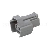 Conector Adaptador de Arnés de Cables para Inyector de Combustible Automotriz de 2 Pines, Gris, 7S0249B-2-21, Corriente Nominal 2A, 12V, Contactos de Latón, Longitud Personalizada