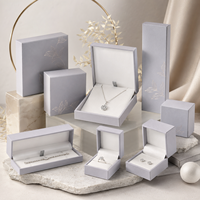 Boîte d'emballage rigide en carton écologique carrée pour bijoux, avec design de luxe personnalisé, pour le rangement de bijoux en cadeau