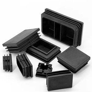 Tapones de tubo de acero inoxidable negro Xinglong para accesorios de muebles, tapas cuadradas para conectores de muebles - Product Image 3