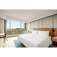 Fabricant de meubles de luxe Ensembles personnalisés de chambre à coucher d'hôtel mobilier d'appartement d'hôtel lit double chambre standard lits jumeaux