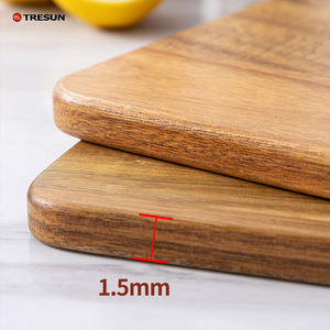 Tabla de Cortar de Madera para Carne, Frutas y Verduras, Tabla de Servir de Madera de una Sola Pieza para Cocina, Comedor y Despensa - Product Image 6