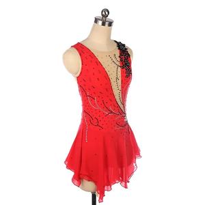 Vestido de patinaje artístico Ropa de baile del equipo Traje de baile latino para niñas Vestidos de <span class=keywords><strong>patinadora</strong></span> Trajes de baile de patinaje de competición - Product Image 2