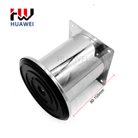 Pieds de meubles en gros HUAWEI, accessoires de quincaillerie, support en tube rond chromé, pied de table à manger en métal, pied de canapé