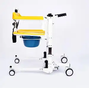 Mobiler einstellbarer Kommodenstuhl Behindert-Patienten-Übertragungsstuhl für Rehabilitationsgeräte