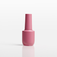10ml Vide Verre Ongles Gel Bouteille Gradient Rose Conception Rechargeable Cosmétique Emballage pour Manucure