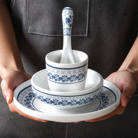 Services de vaisselle en mélamine écologiques imprimés sur mesure, résistants au lave-vaisselle, de haute qualité, assiettes et bols incassables pour restaurants