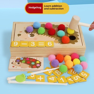 <span class=keywords><strong>Jeu</strong></span> d'éveil Montessori hérisson coloré en bois avec perles à clipser pour l'apprentissage des mathématiques et <span class=keywords><strong>le</strong></span> comptage, jouet éducatif pour enfants de 2 à 6 ans - Product Image 2